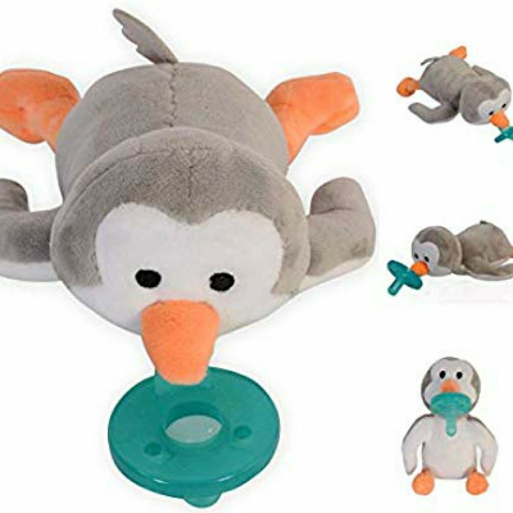 New Cute infant penguin pacifier plush